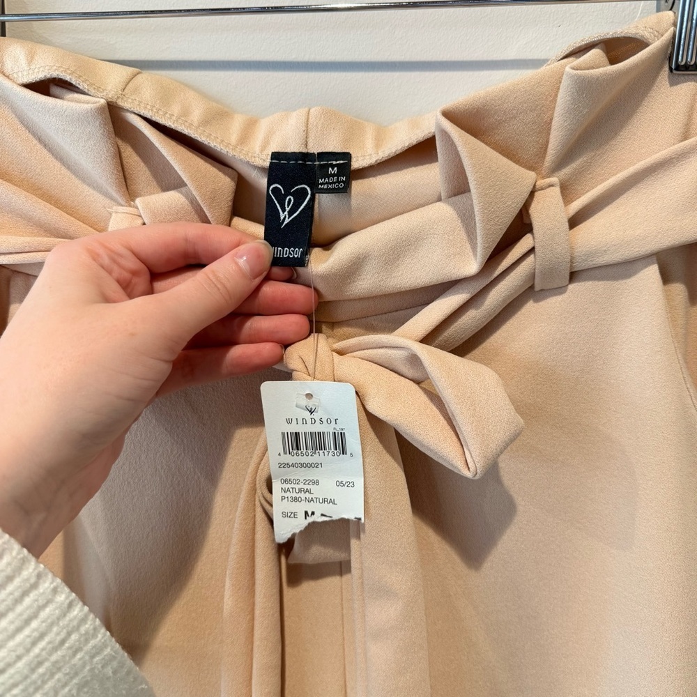 Windsor Nude Paper Bag Dress Pants - Picture 4 of 6